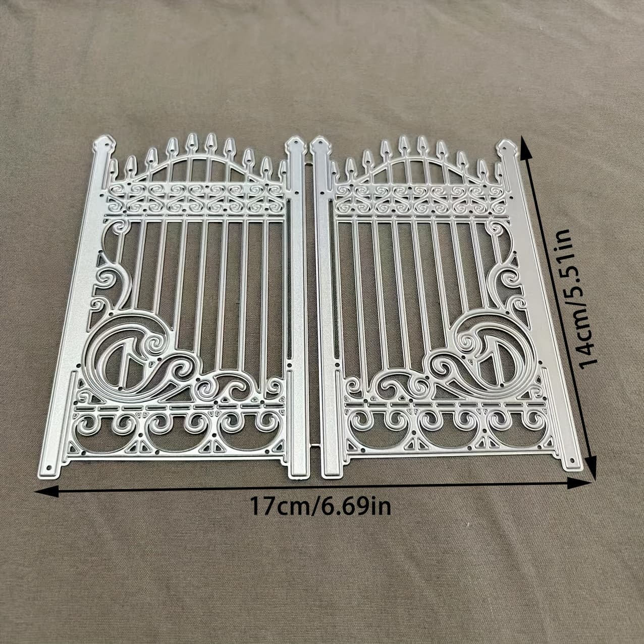 TEMU 1pc Iron Gate Metal Cutting Dies, Diy Scrapbooking Embossing Die Cut, Handmade Greeting Card Making Metal Stencil, Gift Card Making Tools