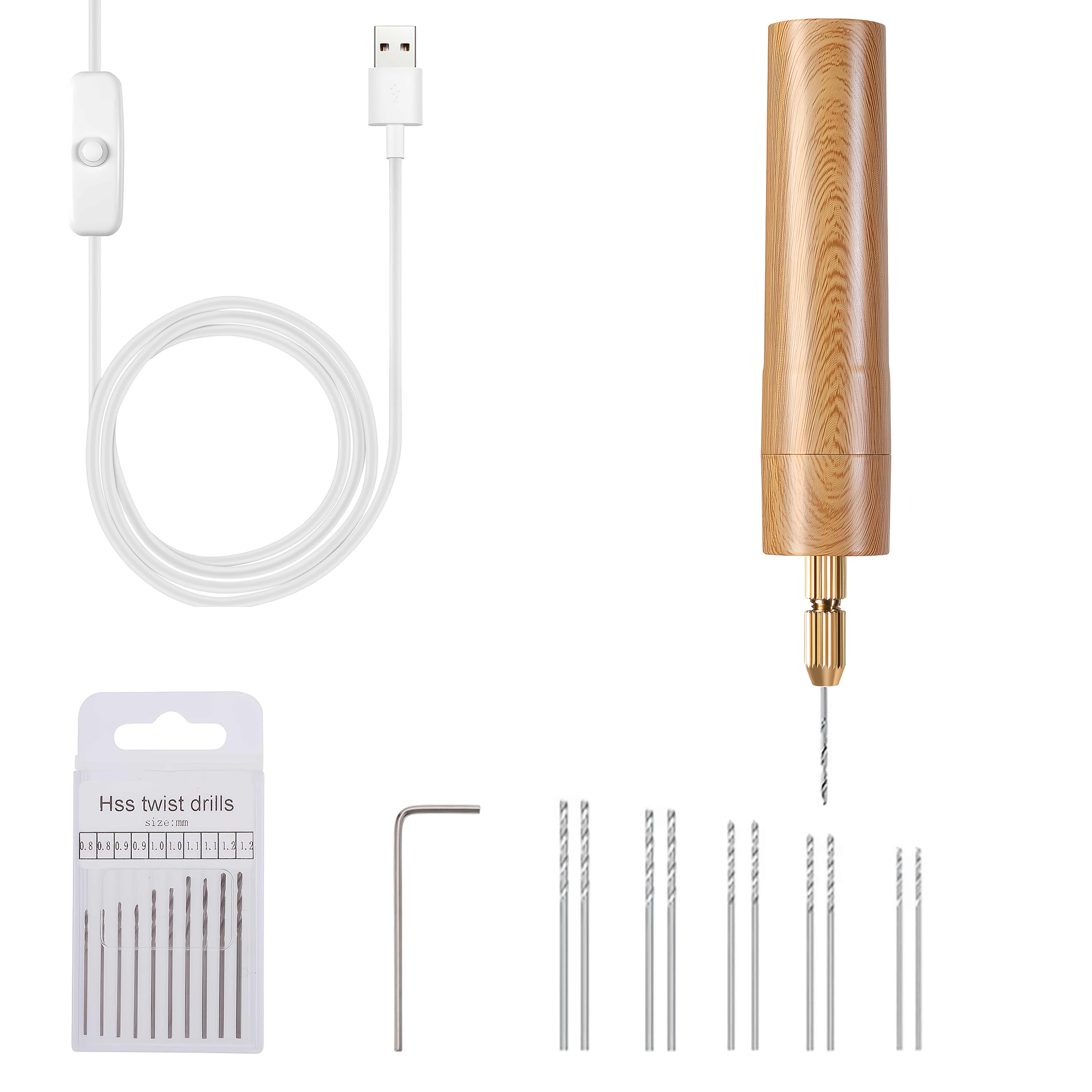 TEMU Home Multifunctional Small Electric Drill Handmade Jewelry Pearl Drilling Carving Pen Mini Small Electric Grinding And Polishing Machine Drilling Machine