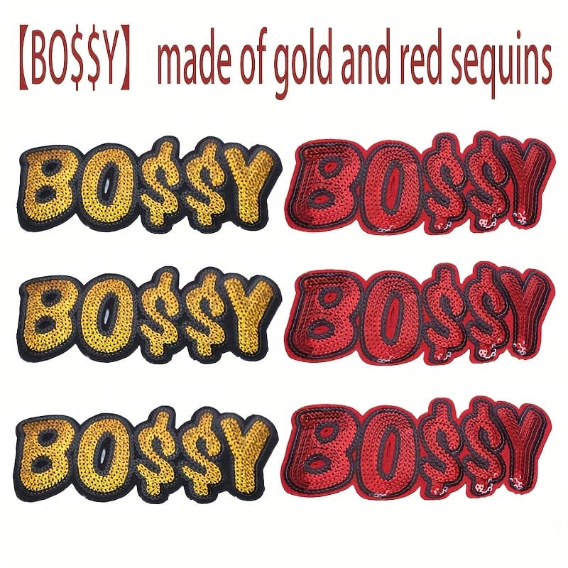 TEMU 6 Sequins Made Of [bo $$y] Ironing Embroidered Fabric Patch For Clothes And Bags