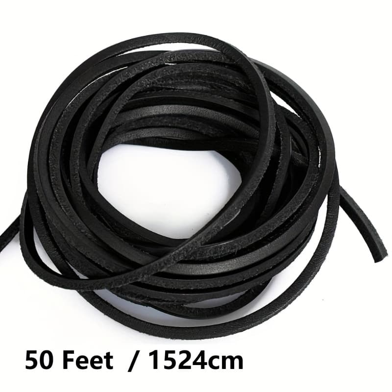 TEMU 50 Feet Leather Lace
