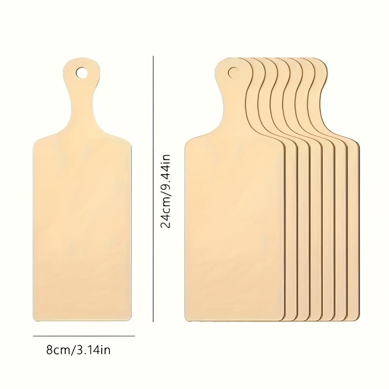 TEMU 12 Mini Cutting Boards, Diy Decorative Wood Chips, Accessories, Home Decoration Wood Chips, Hanging Painting Woodworking Christmas, Halloween, Thanksgiving Gifts