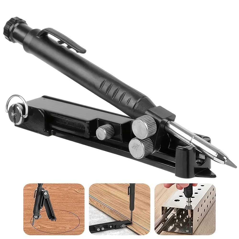 TEMU 1pc Multi-functional Scribing Tool For Precise Tiling, Woodworking, And Contour Profiling - !