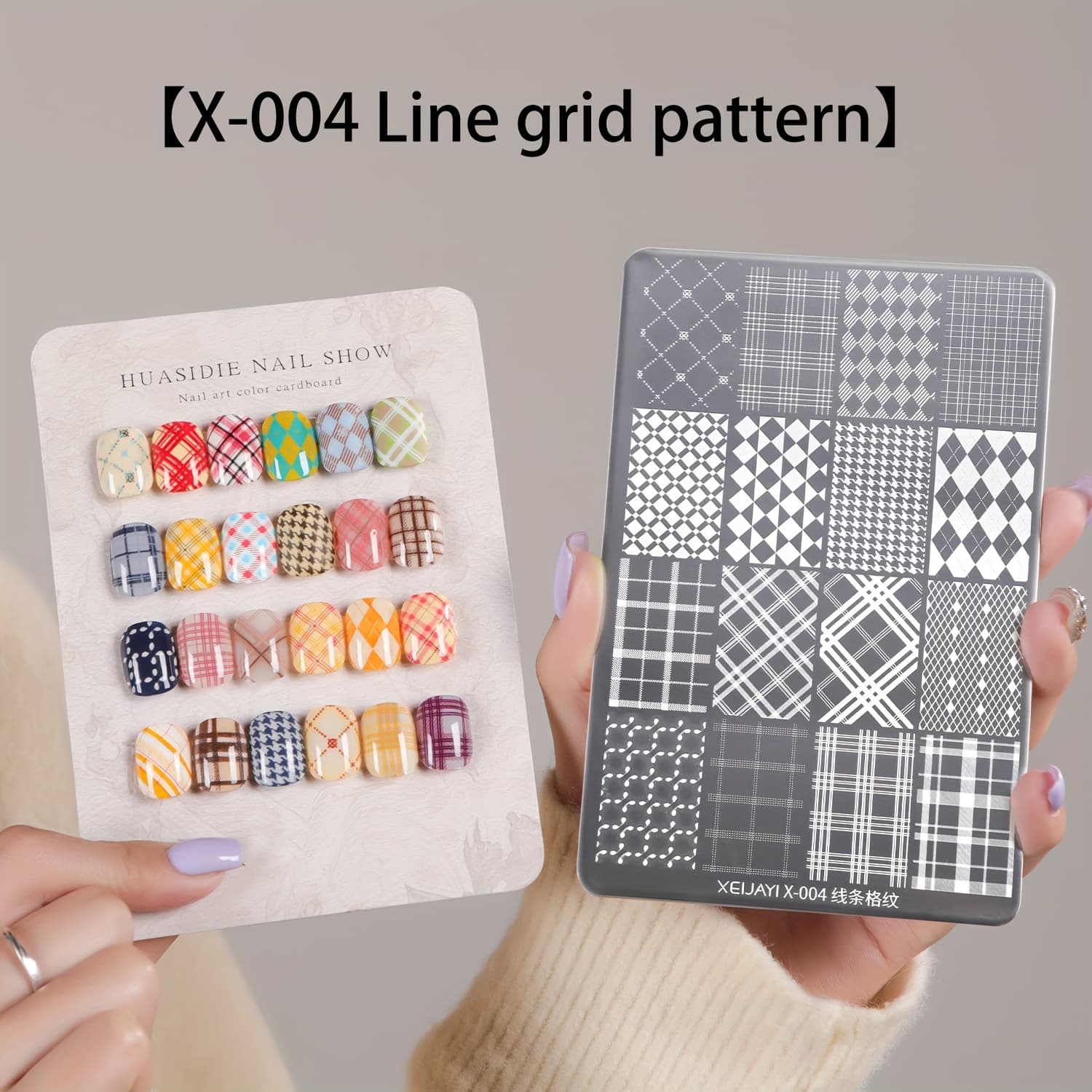 TEMU 1pc Nail Plate, Metal Stamp Plate For Home & Salon Use, Easy Nail Design Tool With Oriental Patterns