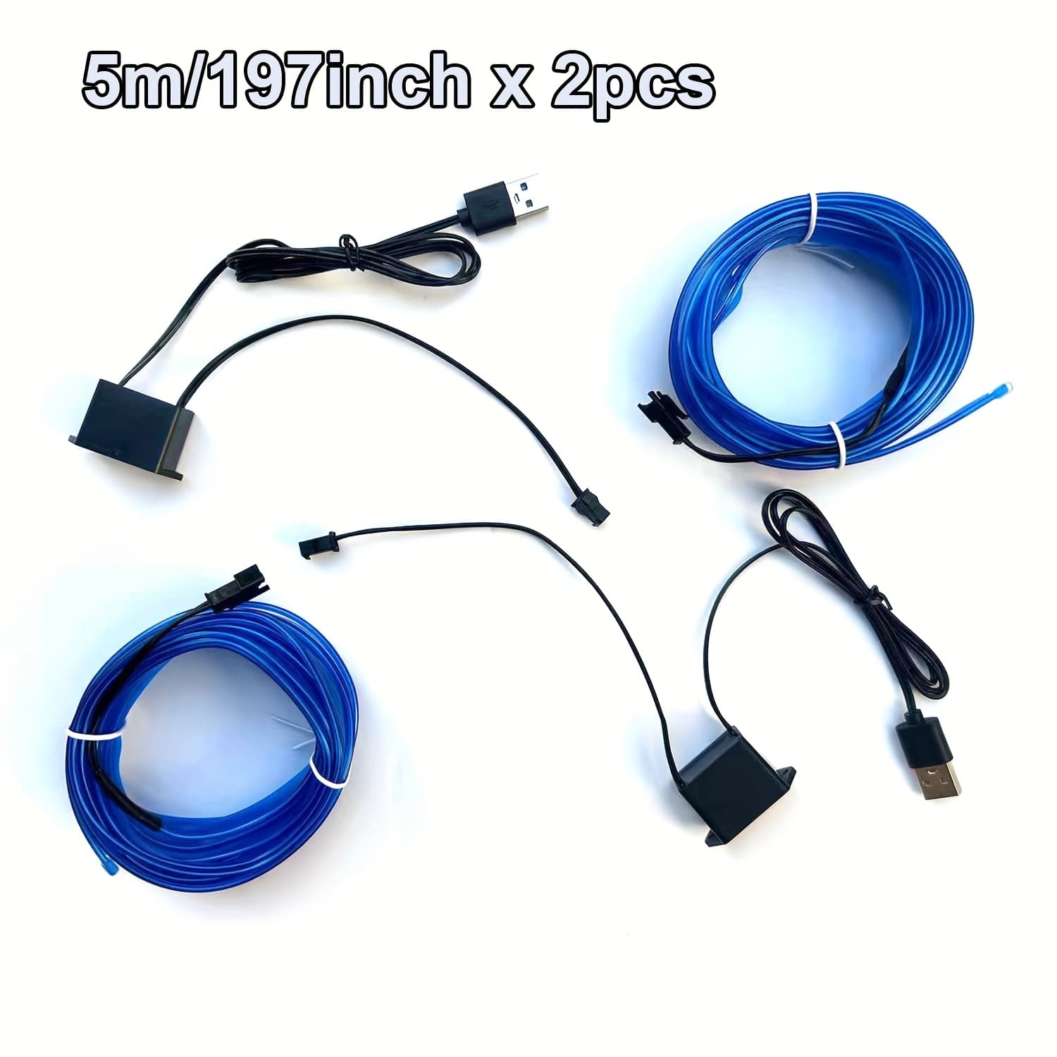 TEMU 2 Sets Of 5-meter Led Light Strips Car Interior, Making Cooler