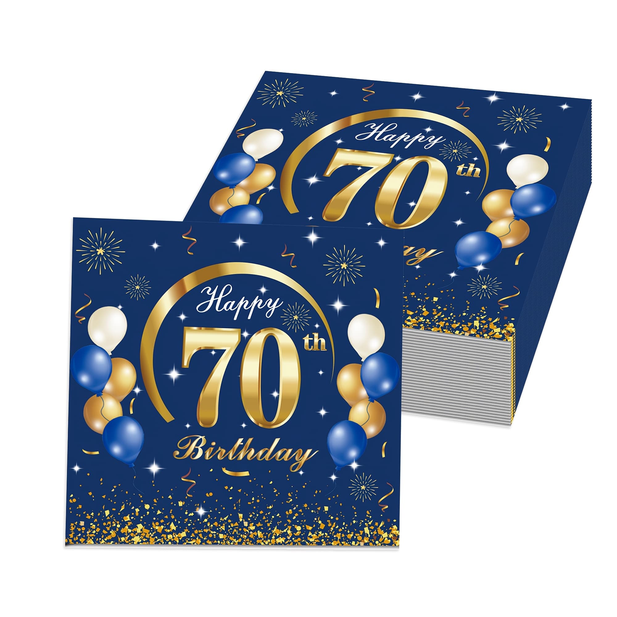 TEMU 40pcs Of Napkins For A 70th Birthday Party