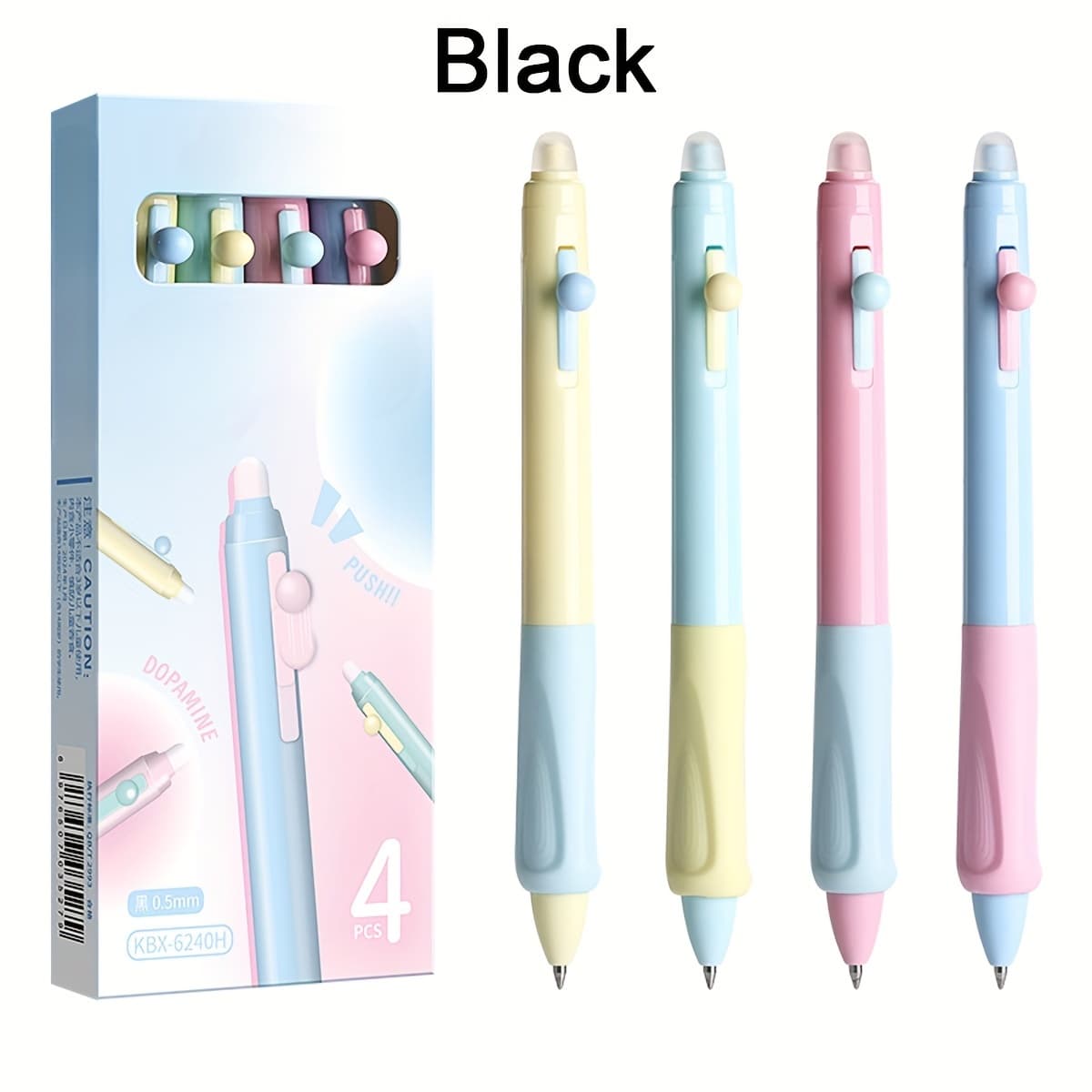 TEMU 4-pack Erasable Gel Ink Pens, Retractable Gel Pens, 0.5mm Fine Point, Ink Smooth Writing For Home, School & Office - Cute Aesthetic Pens, Perfect Gift Cute Pens Gel Pens For Writing