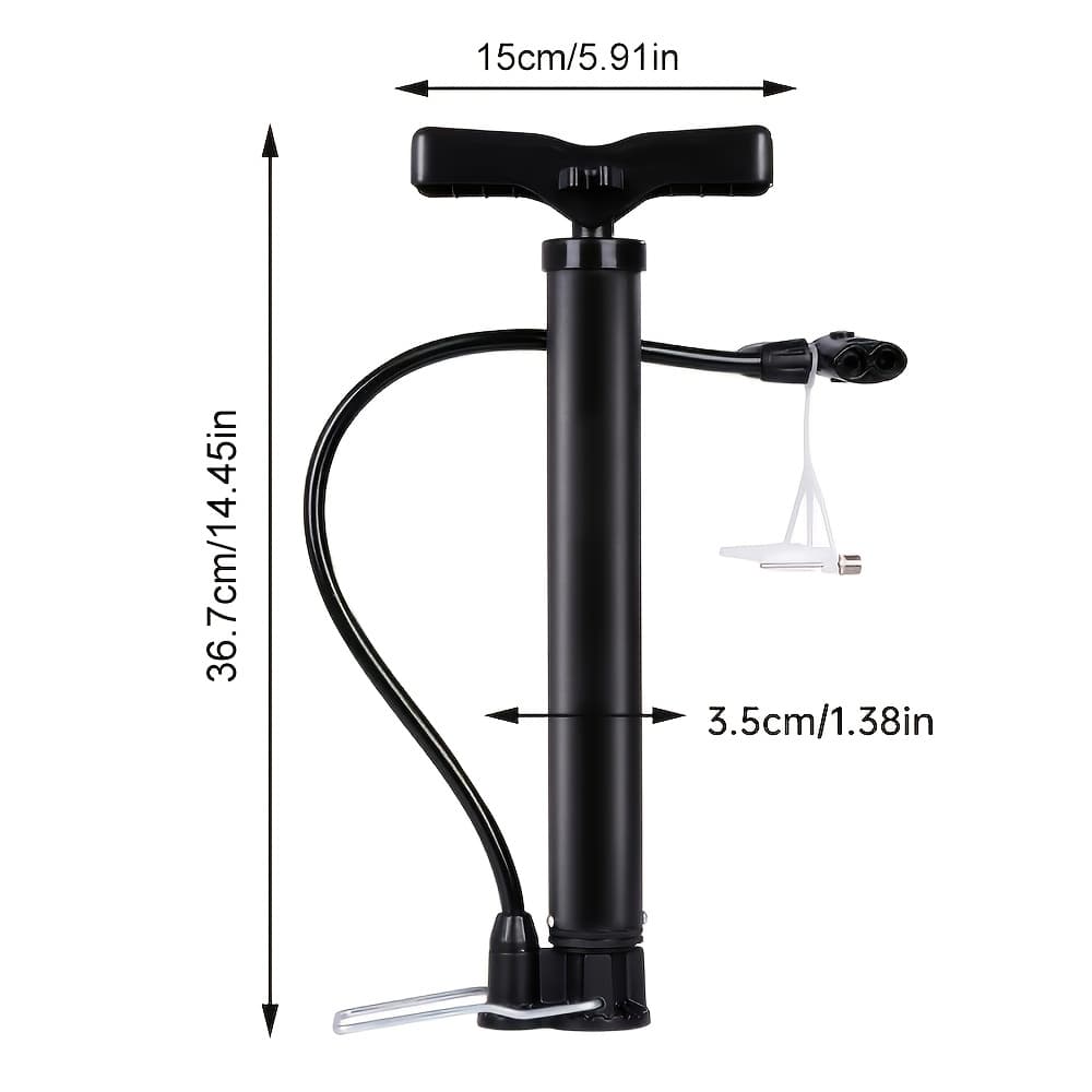 TEMU Bicycle Tire Pump Portable Mini High-pressure Pump Basketball Toys Inflatable Tube