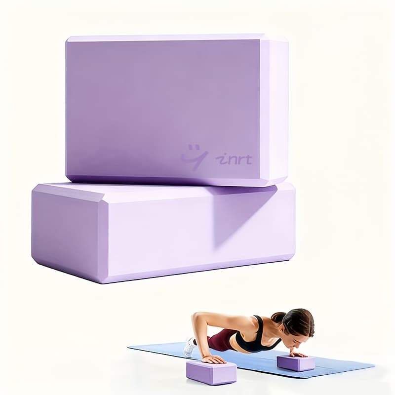 TEMU High-density Eva Yoga Block - Non-slip, Sturdy Foam For Pilates, Meditation And Fitness Training-