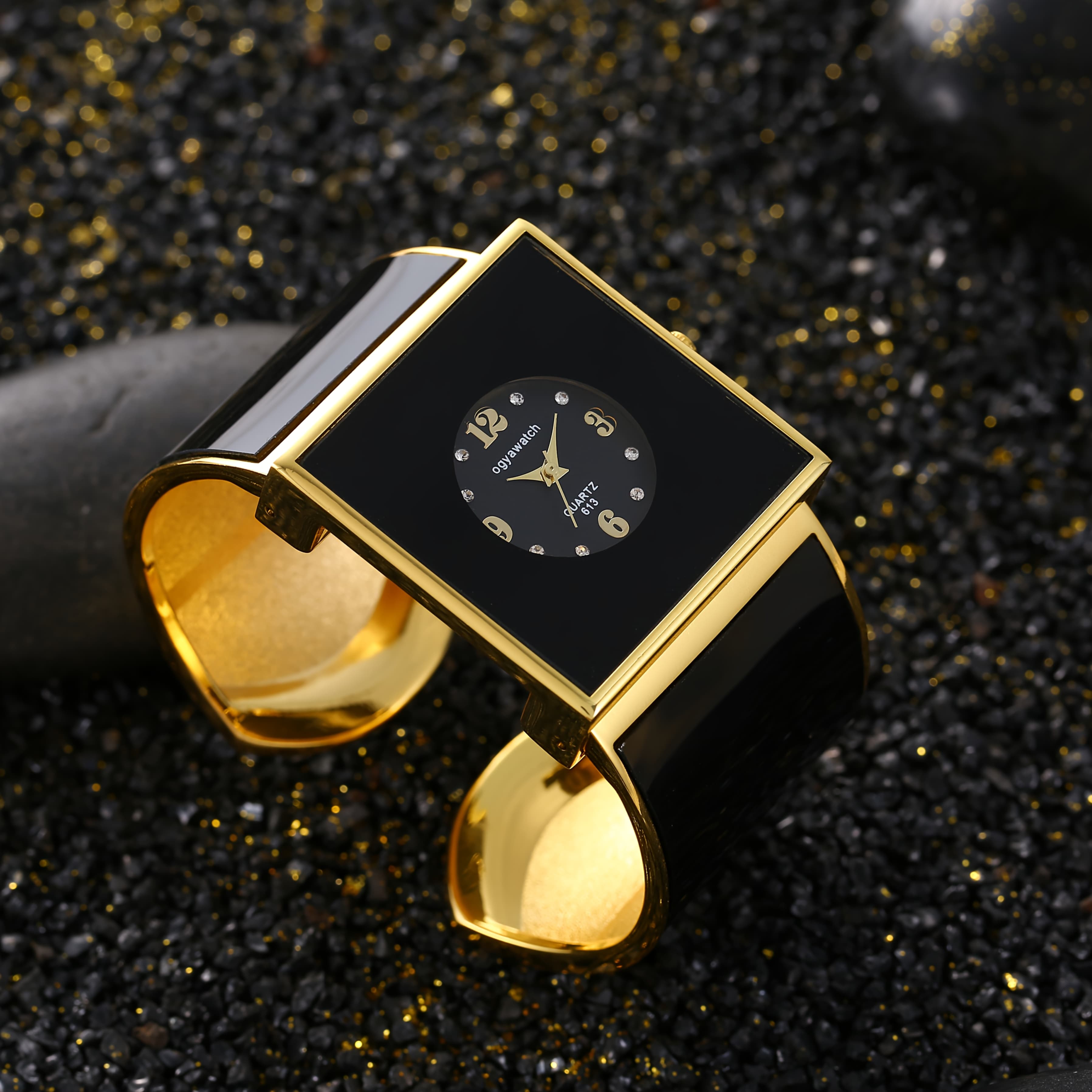 TEMU Sophisticated Square Watch For Women, Stylish Quartz Gift