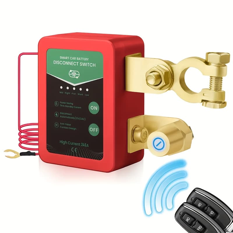 TEMU Remote Battery Disconnection Switch For Vehicles - 12v Smart Kill Switch For Cars, Rvs, , Trucks, And Boats
