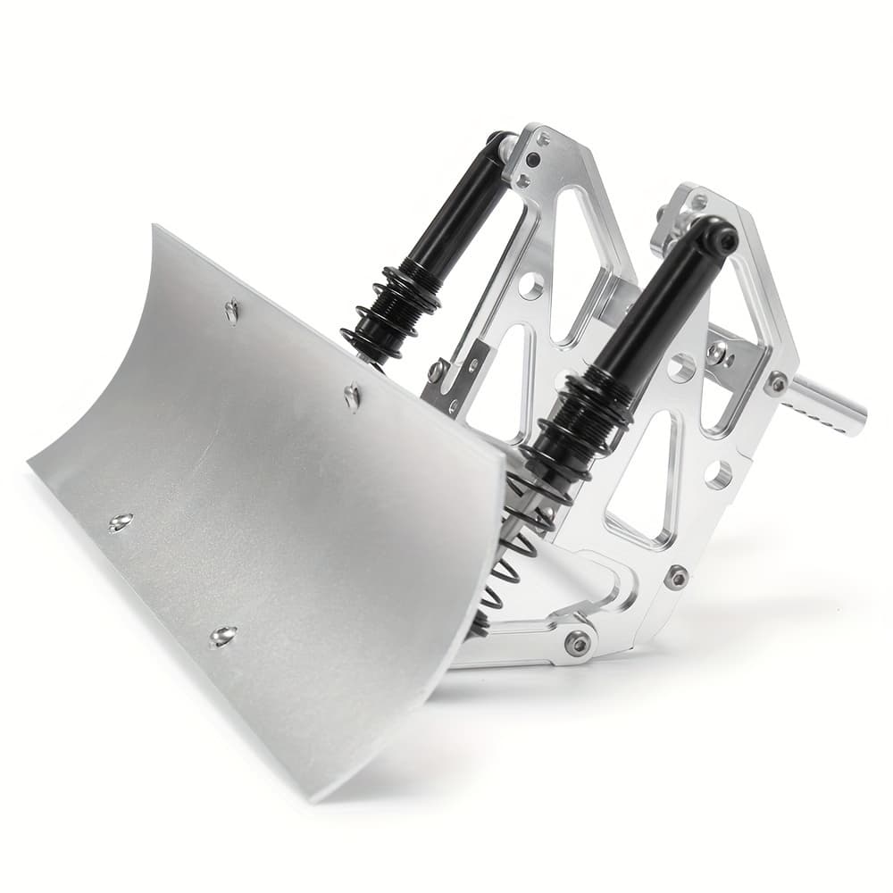 TEMU Rc Snow Shovel Aluminum Alloy Snow Blade Kit For 1/10 Scx10 Ii 90046 90047 90028 90027 Trx4 Rc Car