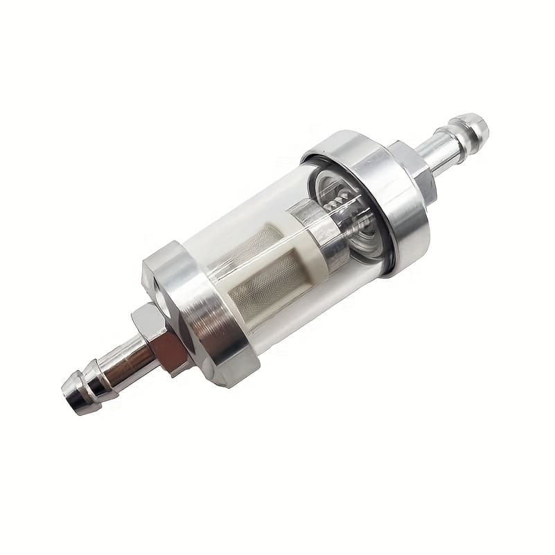 TEMU Modified Motorcycle Pedals, Filter, Oil Filter Element, Transparent Glass, Detachable And Washable Oil Filter Cup