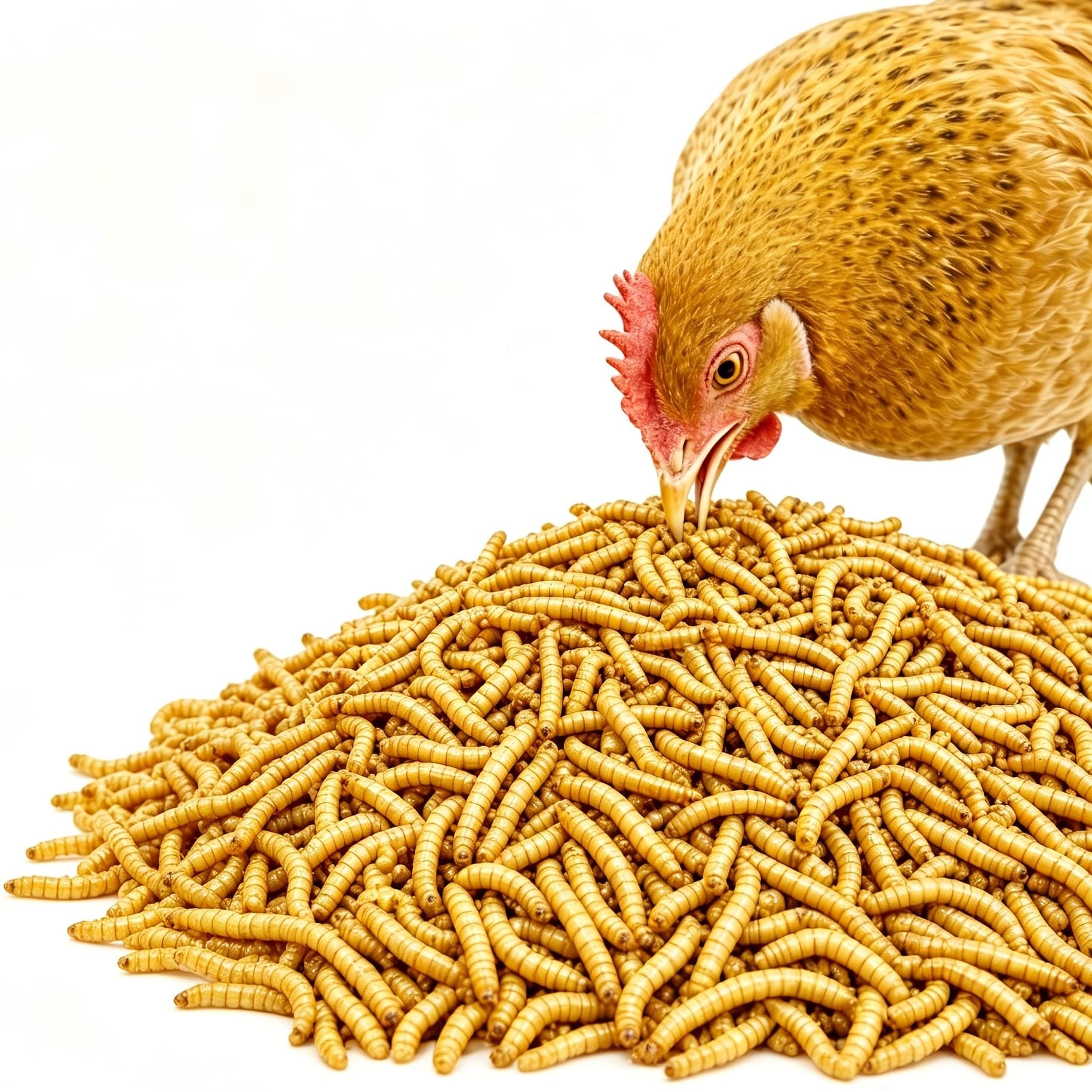 TEMU 510g/210g/110g-dried Fly Feed, Suitable For Chicken, Duck, Bird And Hamster, No Chemical Additives, Natural Treats For Small Animals