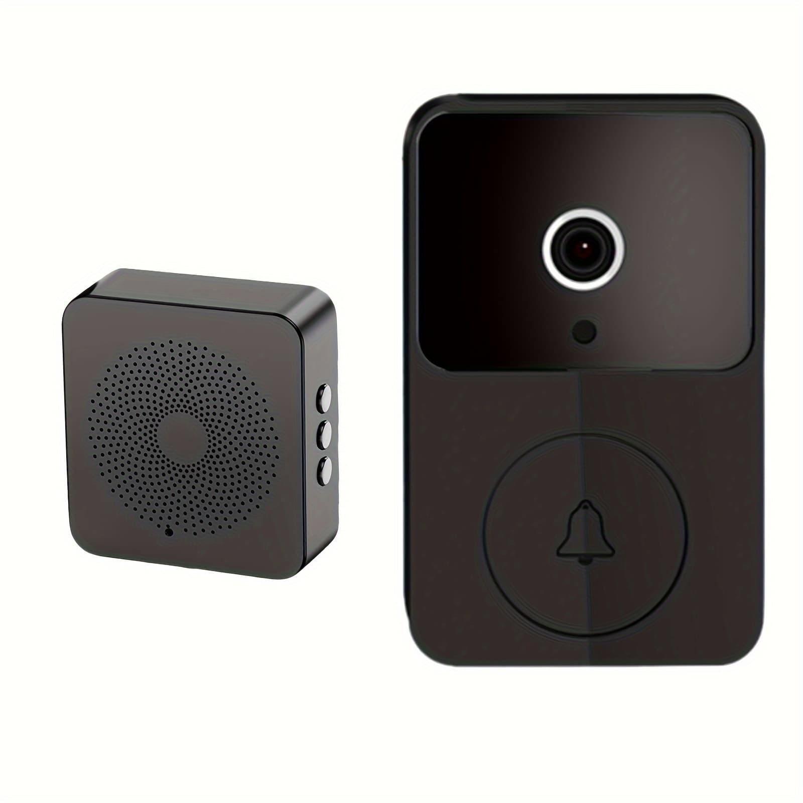 TEMU Wireless Smart Video Doorbell Camera With Talk, Wi-fi Hd Night Vision, App-controlled Remote Monitoring, Compatible For Home Security System, No Wires/, - (-)