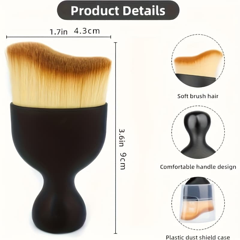 TEMU Detailing Brush - Bristles, , Multi-functional Interior Dusting Tool, Deep Cleans Hard-to-reach Areas, Essential Car Care Accessory, Suitable For