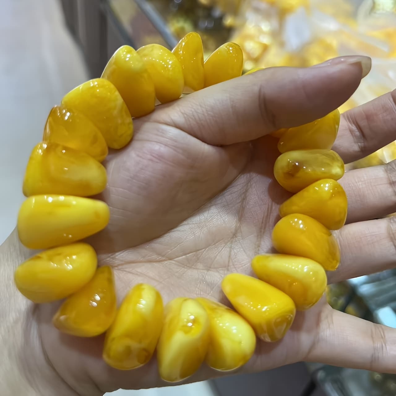 TEMU New Amber Beeswax Bracelet, Fashionable Couple Style, Great Gift For Girlfriend/boyfriend.