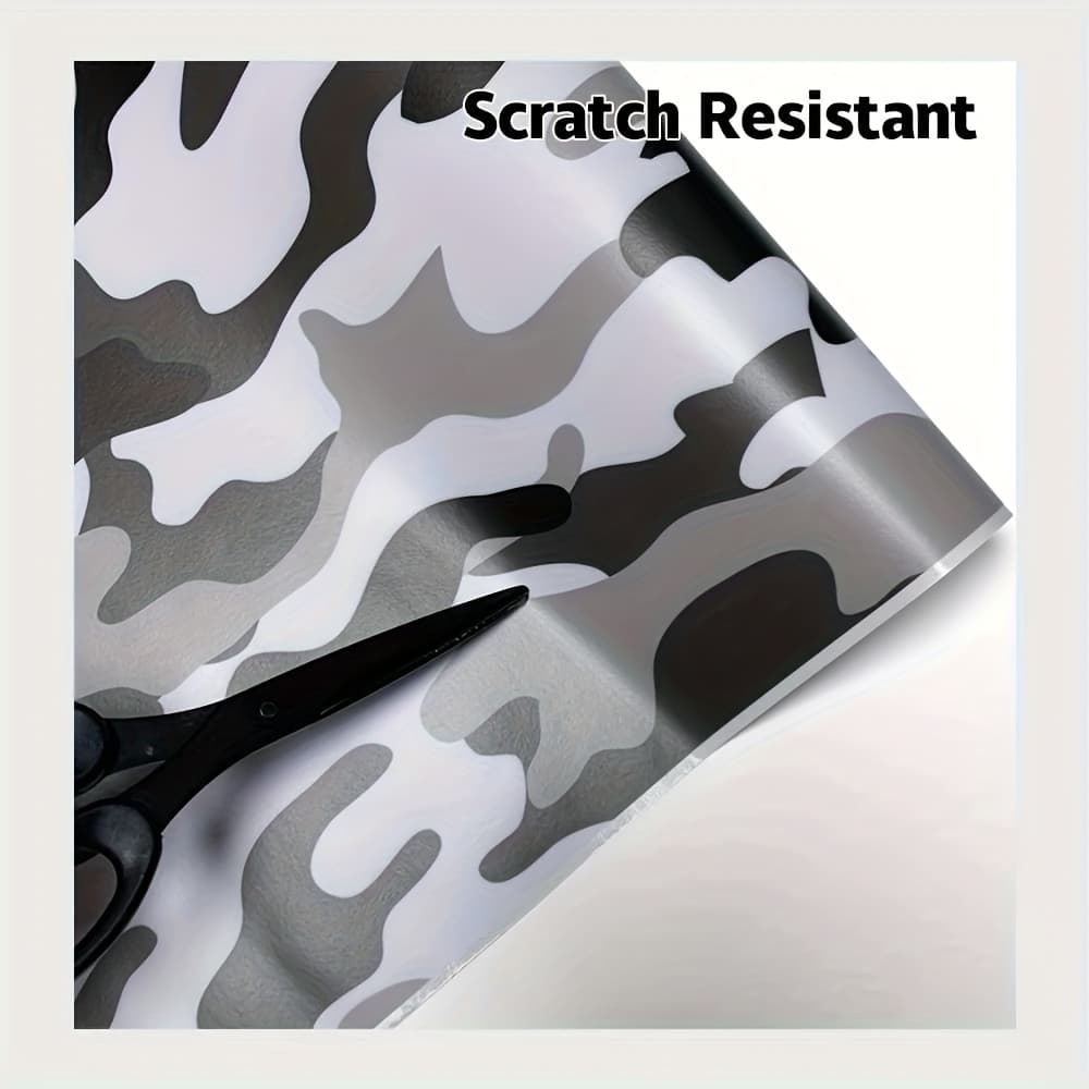 TEMU 19.69" X 118.11" Car Camouflage Vinyl Film Camo Car Styling Sticker Self-adhesive Vinyl Wrap With