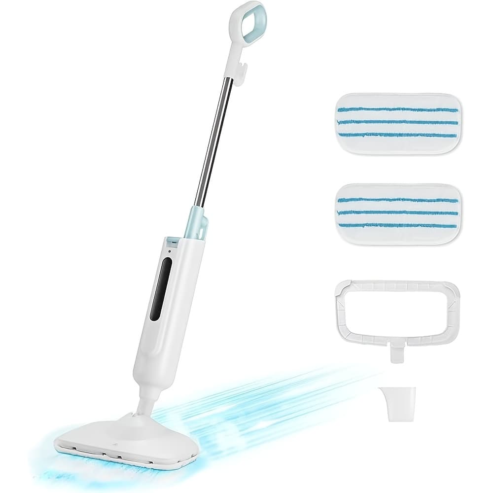TEMU 10-in-1 Steam Mop, 1300w Detachable Handheld Floor Cleaning , 16- Cord, 2 Washable Mop Pads, Multi-surface Steam Cleaner Suitable For Hardwood Floors, Tile, Laminate, And Carpets