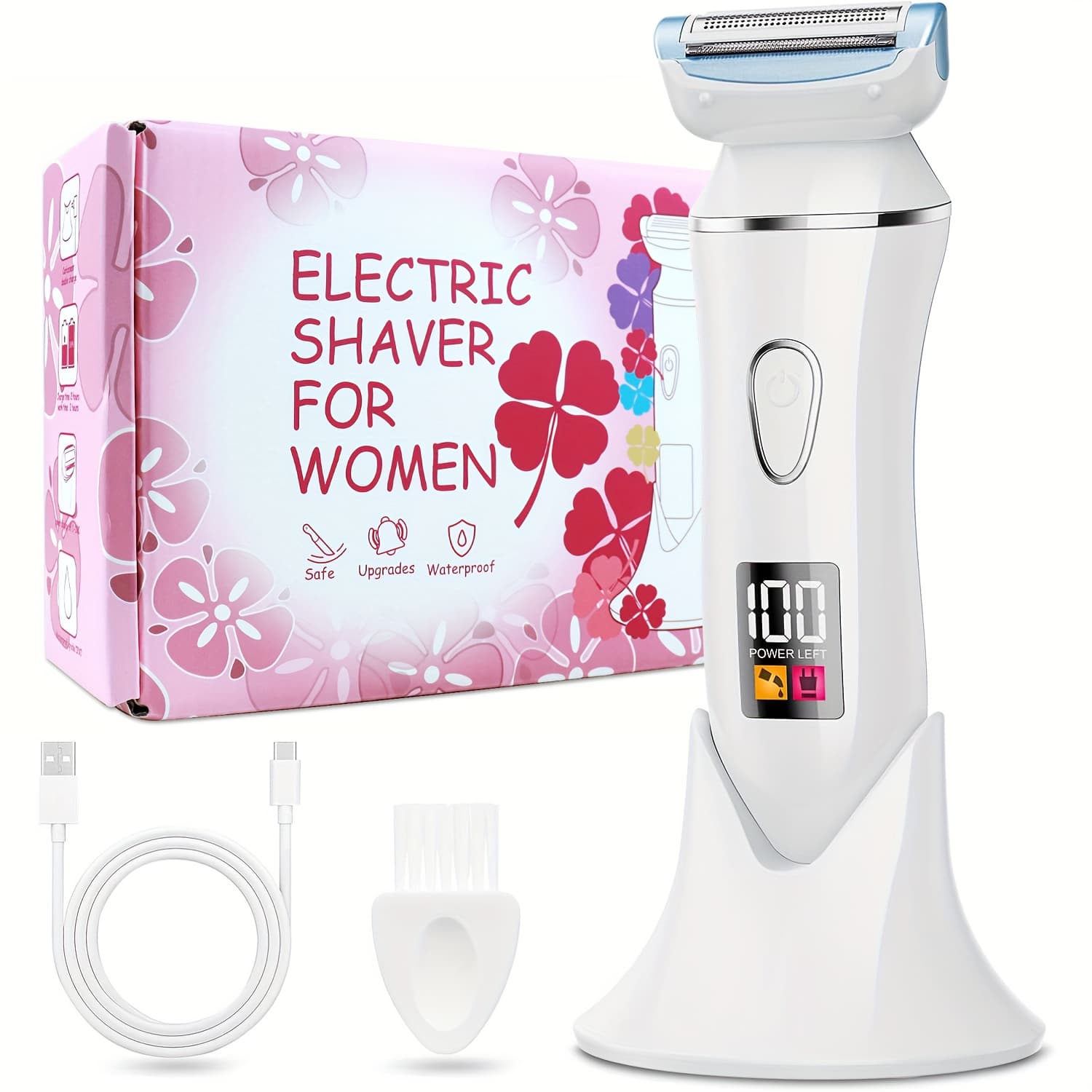 TEMU Electric Shaver For Women Gifts For Women Electric Razor For Womens Rechargeable Wet Dry Remover Ipx7 Shaver For Legs
