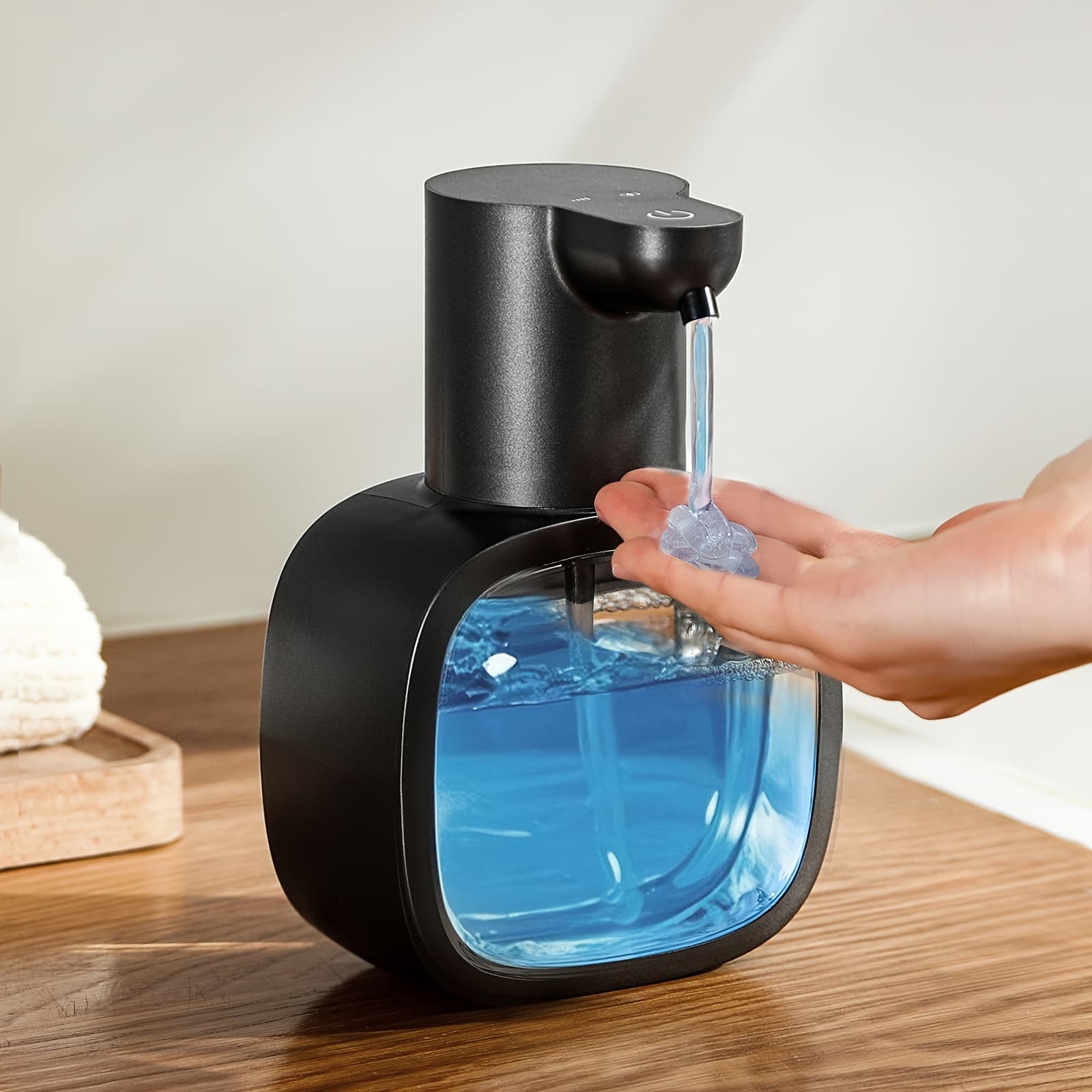 TEMU Home Automatic Soap Dispenser -touchless Liquid Hand Soap & Dish Soap Machine, Usb Rechargeable, Smart Sensor For Bathroom, Kitchen & Pet Care-perfect For Holiday