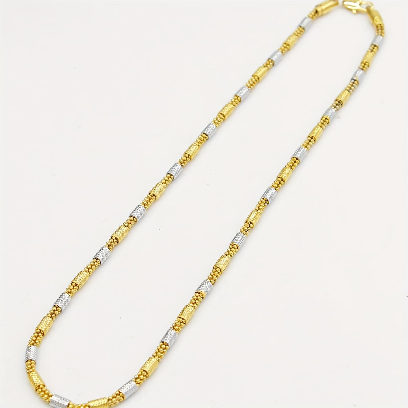 TEMU 1 Necklace, Middle Vintage Style, Copper Material, Colorful Spliced High-end Classic Necklace, With Different Pendants For Diy Crafting Or Daily Wear, Gift, Vacation