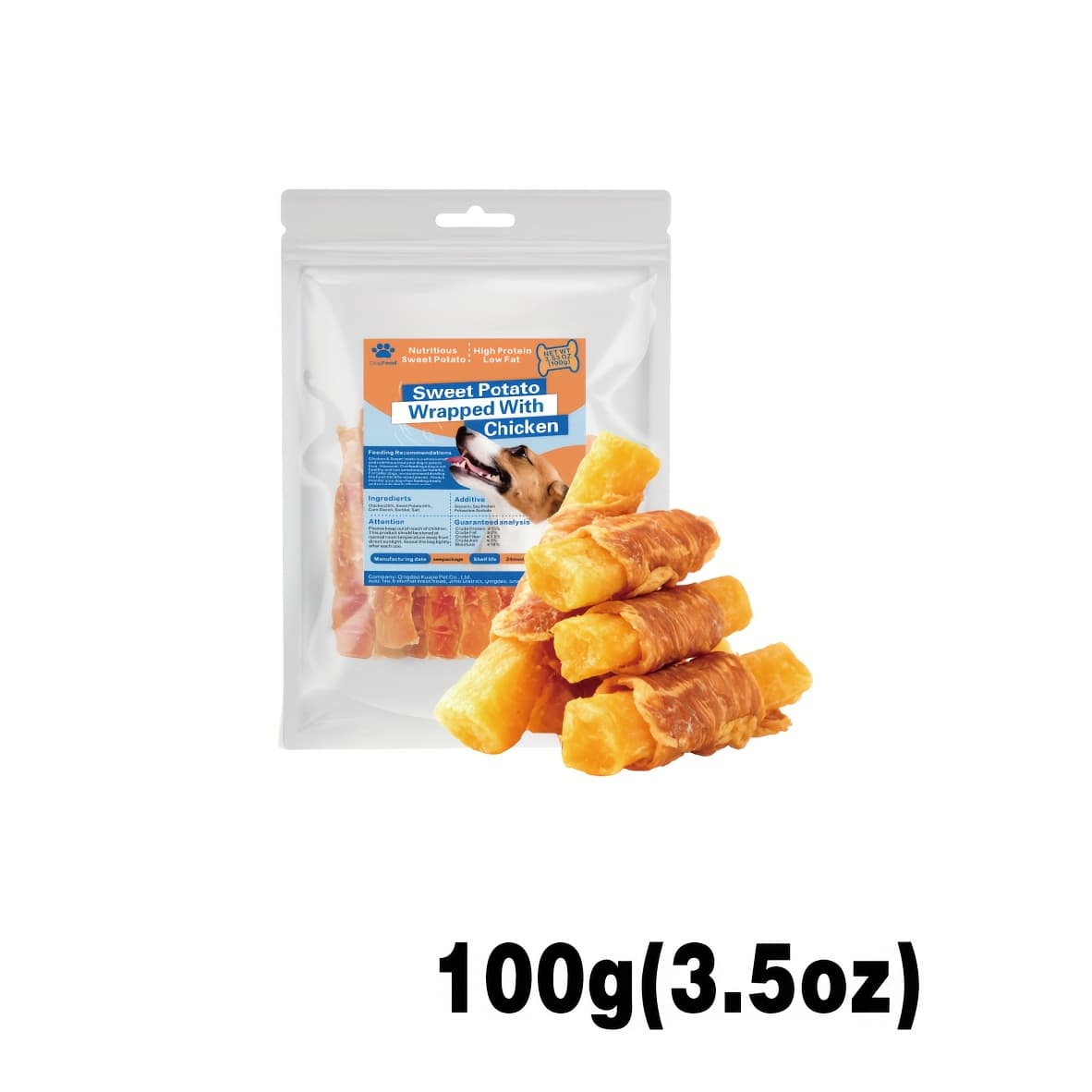 TEMU Chicken-wrapped Sweet For Dogs, Grain And Gluten-free, Bites For Nutrition