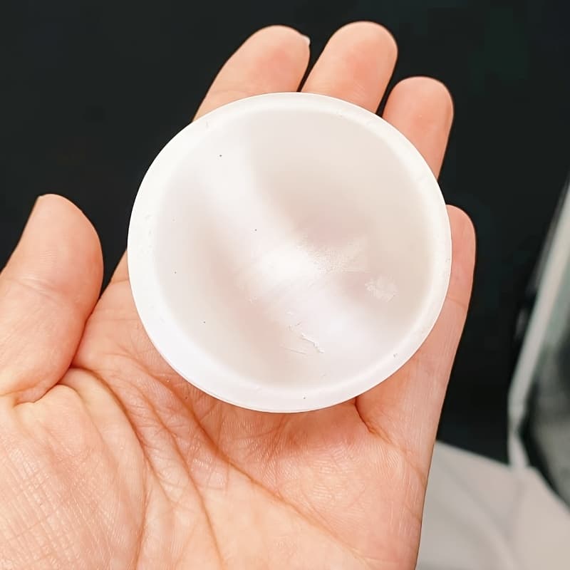 TEMU 1pc Beautiful Selenite Acid Bowl Is The Gift For Home Decoration. , Crystal Bowl, Easter, Christmas, Halloween