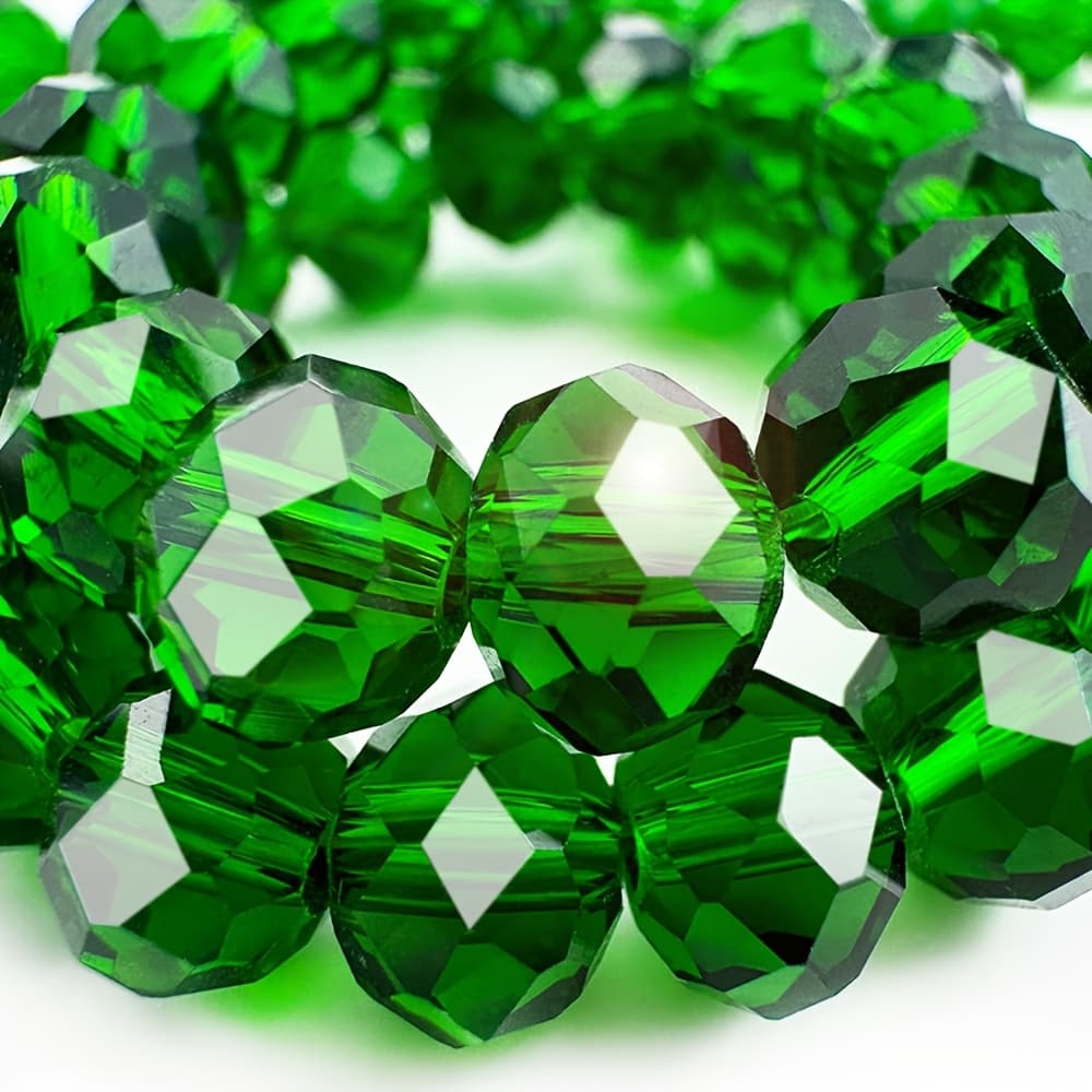 TEMU 4/6/8mm Dark Green Crystal Beads Shiny - Glass Beads With Holes Loose Beads Spacer Beads For Jewelry Making Bracelet Handmade Necklace Earrings Jewelry Additions Crafts Beads & Bead Assortments