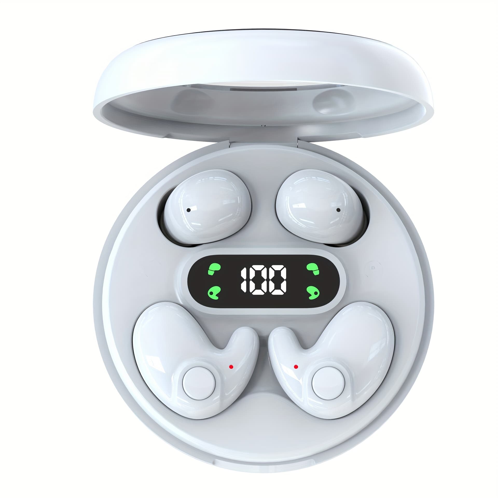 TEMU 2-in-1 Wireless Earphones, Suitable For Couples To Listen To Music And Watch Tv Programs, With Long And Quality
