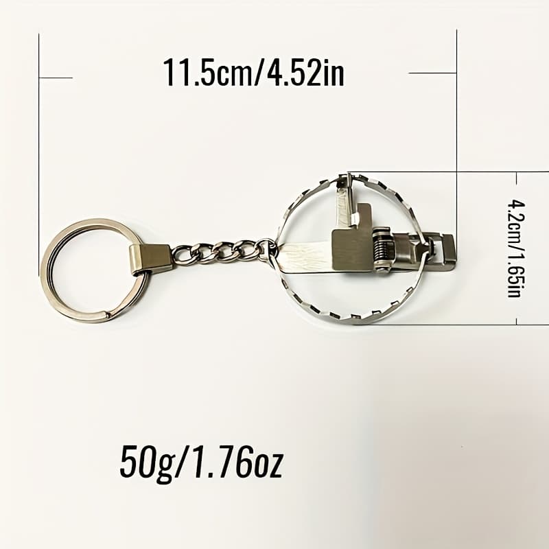 TEMU Heavy-duty Keychain With Safety Clip. Featuring A Easy And , Suitable For Hanging Car Keys, Bags, Belt Buckles, Etc. An Ideal Gift For Drivers And A Durable Daily-carry Accessory