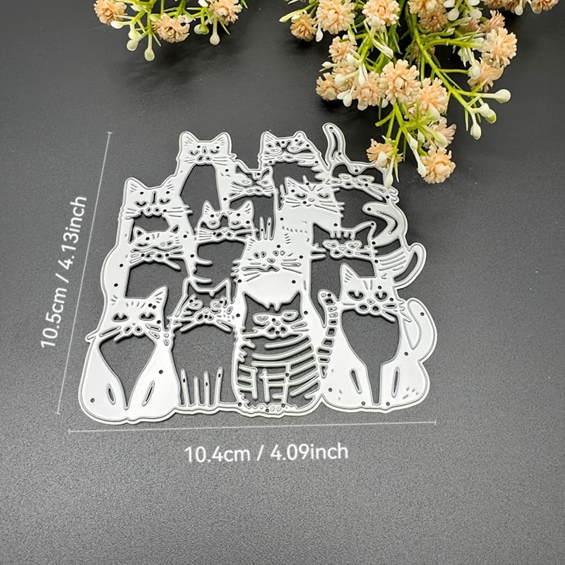 TEMU Easter Cut Die Cat Metal Cutting Dies Animal Cutting Die For Home Decoration Making Mold Stamping Mold New Style