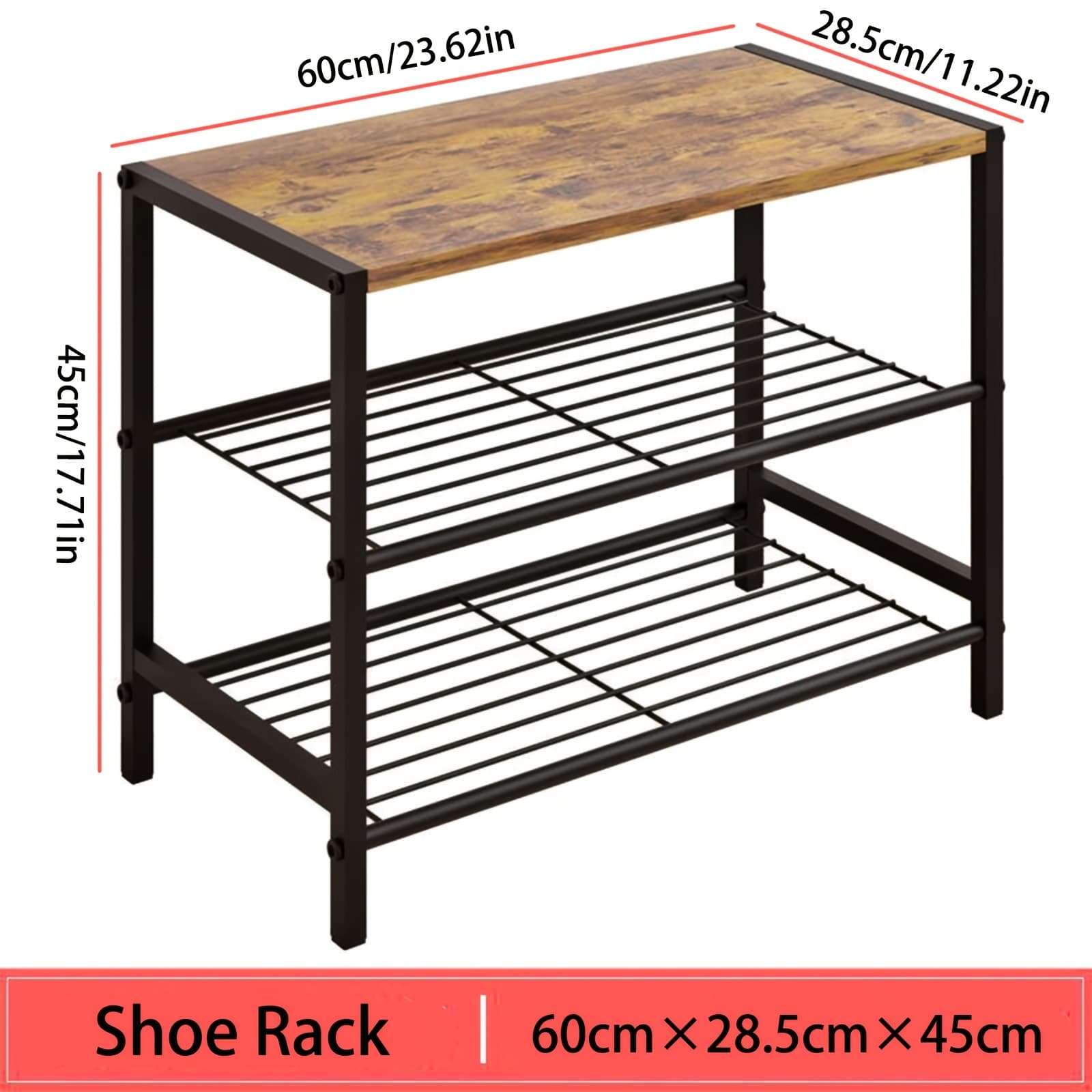 TEMU 3-tier Metal Shoe Rack Storage Rack Ideal For , Bedrooms, Bathrooms, Kitchens, Dorm Rooms Shoe Storage Organizer Minimalist Shoe Rack Sturdy Construction Freestanding Shoe Rack