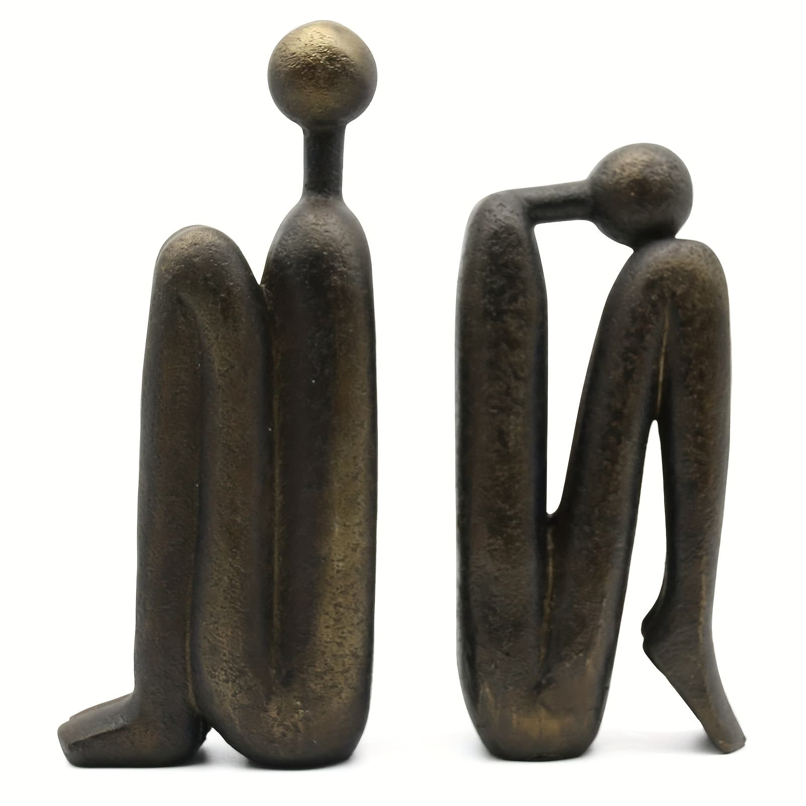 TEMU Resin Decorative Bookends: Modern Ends For Home Office Bedrooms - Suitable For Thanksgiving, Valentine's Day, Father's Day, , Graduation