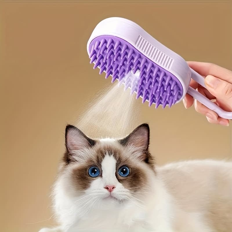 TEMU 3-in-1 Self-cleaning Pet Grooming Brush With For Shedding Control (2026 New Model)