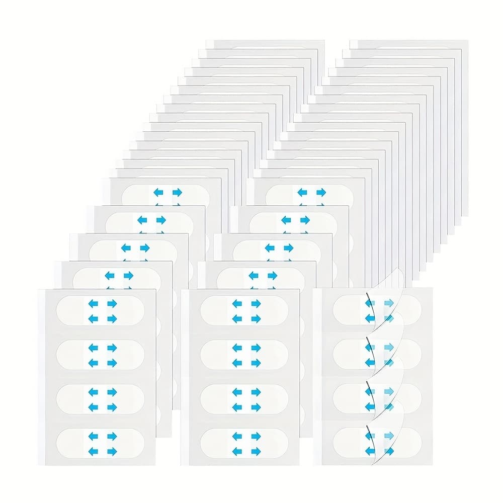 TEMU 99pcs Invisible Facial Tape - Face Lift Suitable For Neck, Jawline, Under-eye & Double Chin Wrinkle - Adjustable For Skin, Temporary Non- Skin Tightening
