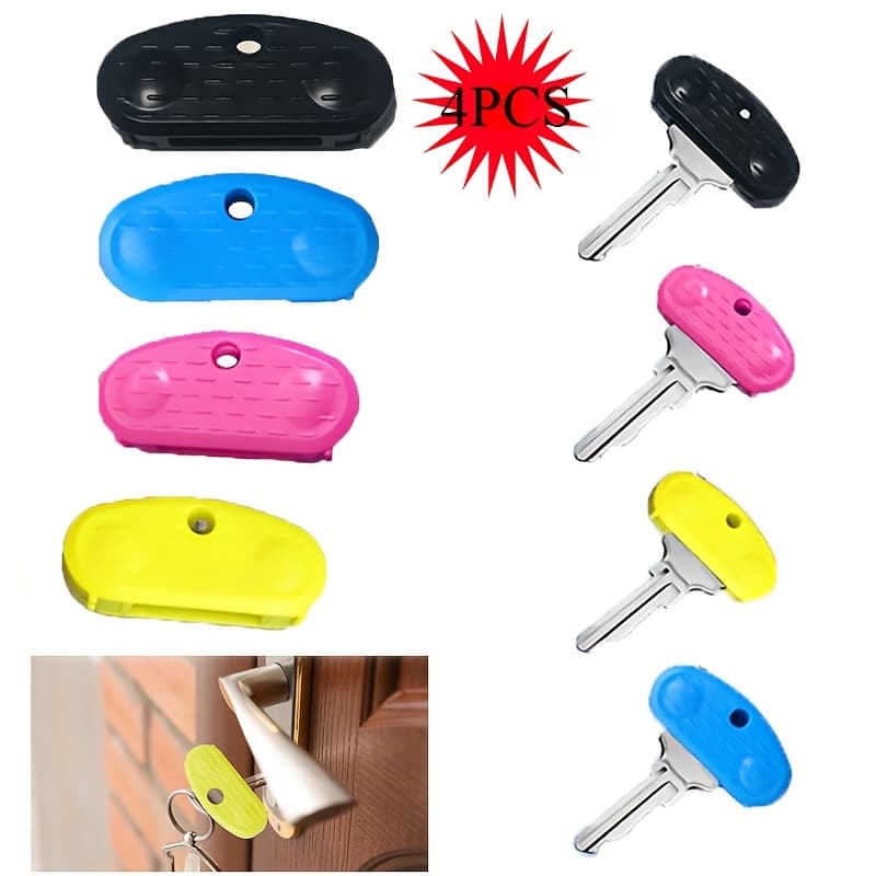 TEMU 4-pack Key Turner Aid For Seniors & Disabled, Easy Assist With Non-slip Textured Surface, High Visibility Holder For , Friendly Door Lock Opener Device