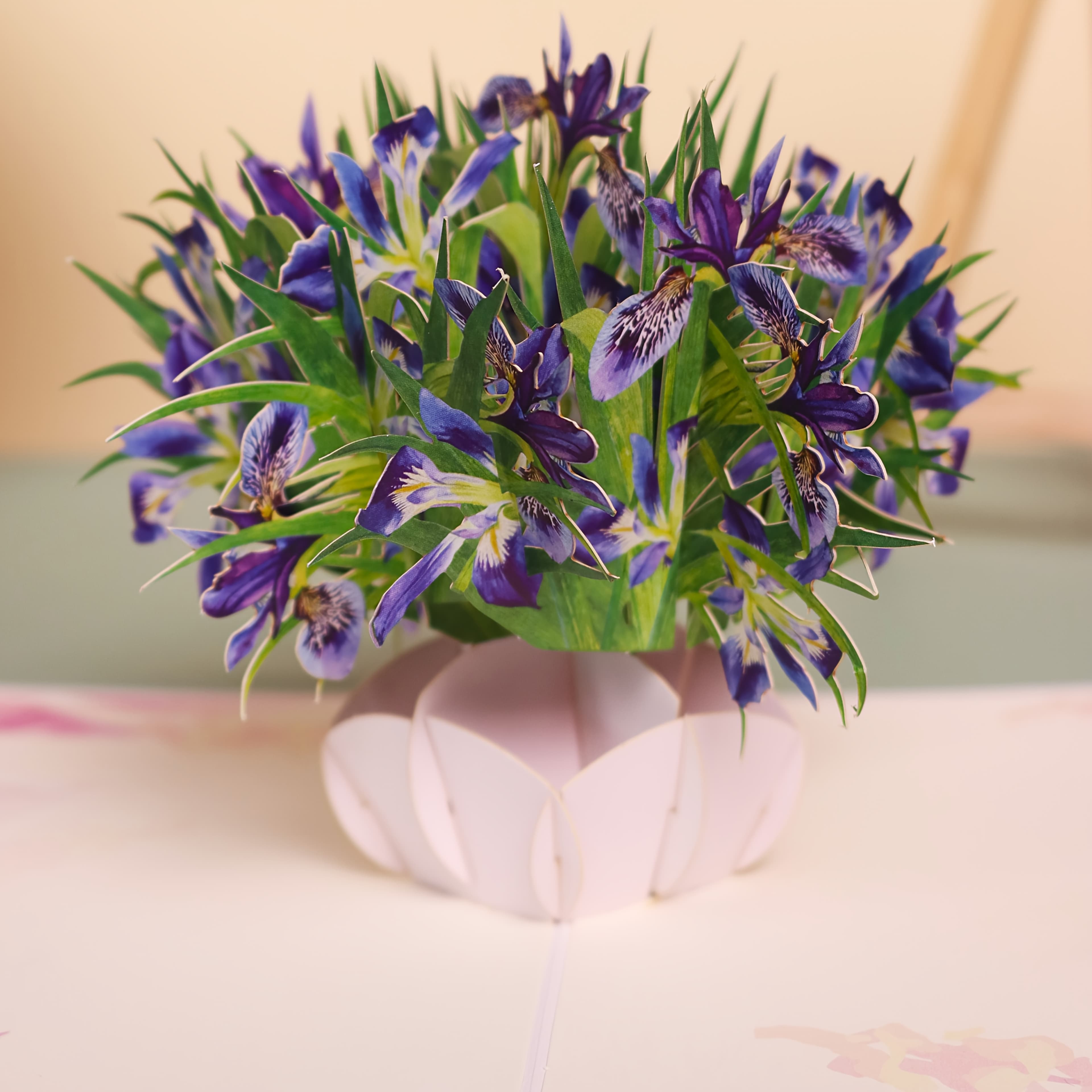 TEMU 1pc Flower Greeting Card, Pop-up Card, Flower 3d Greeting Card For Spring, , Birthday, Valentine's Day, Anniversary, Thanksgiving, Christmas, Thank You Card With Small Note Card - Happy Gift