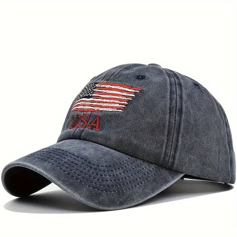 TEMU 2pcs American Flag Embroidered Denim Baseball , . July 4th , Hats For Women