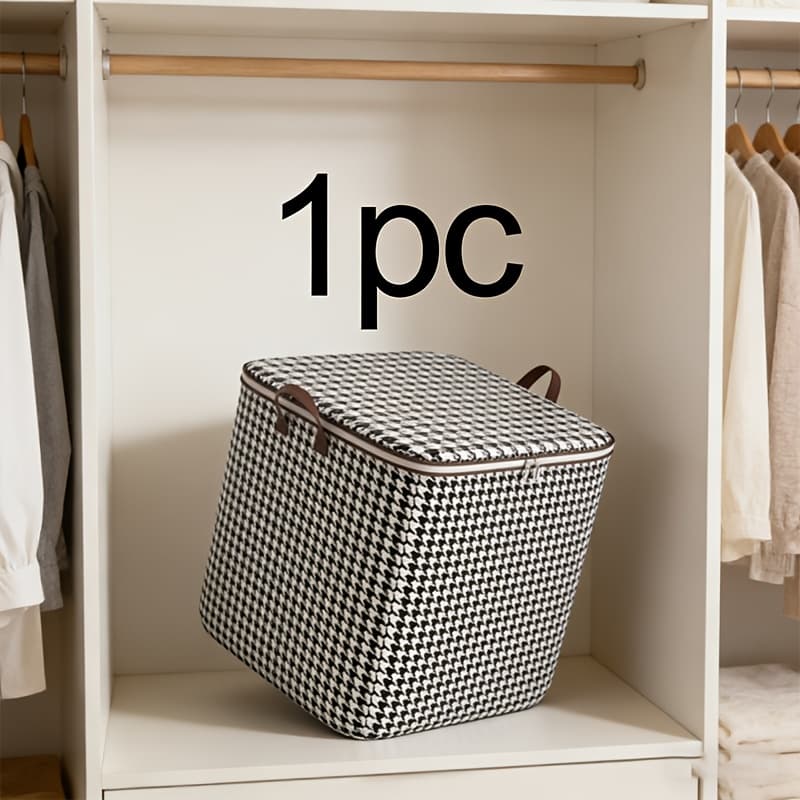 TEMU 1/3/6pcs 120l Household Storage Bag, Pattern, Ideal For Storing Daily Clothes And Quilts