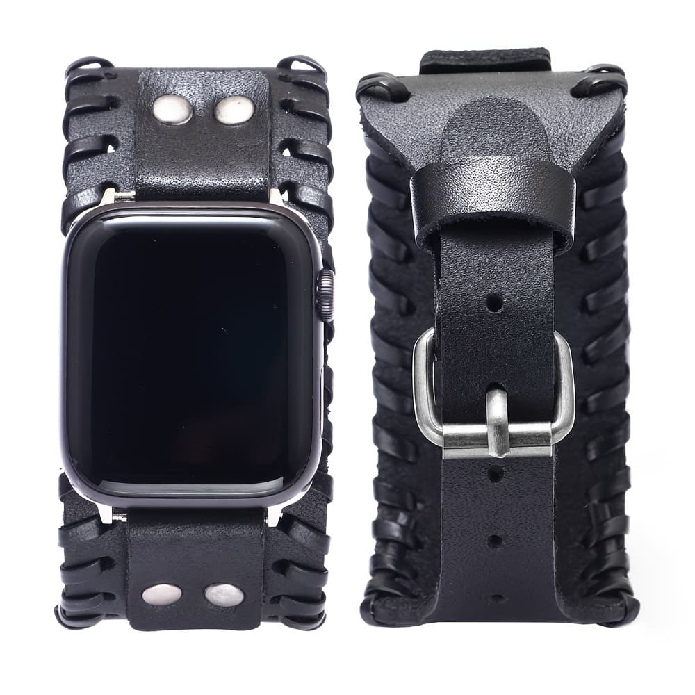 TEMU Watch With This Stylish Punk Watchband - Compatible With Smart Watch 10 6 Se 5 4 3 Band For Iwatch 38/40/41/42/44/45/46/49mm Watch Strap