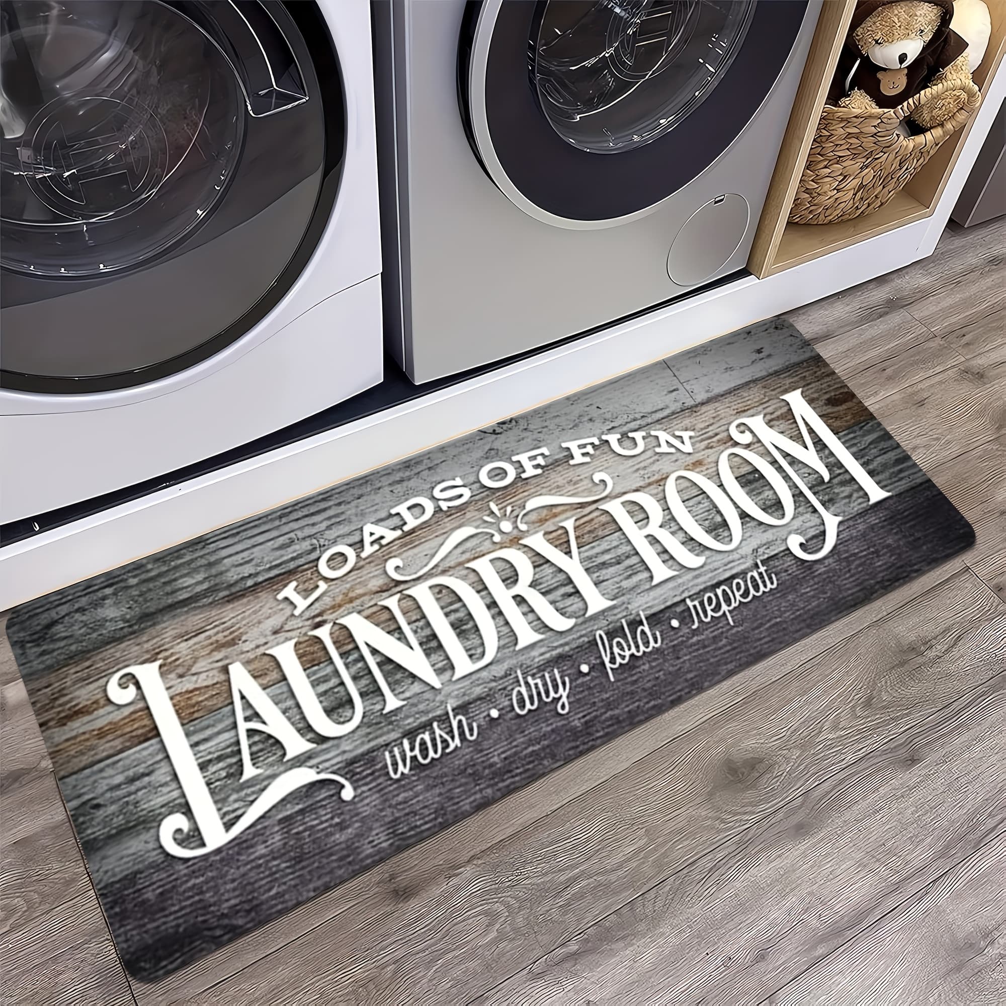 TEMU Non-slip Washable Laundry Room Runner Mat,home Decor Floor Mat,laundry Mat Home Decor,laundry Room Accessories-machine Washable Mat With Laundry-themed Phrases