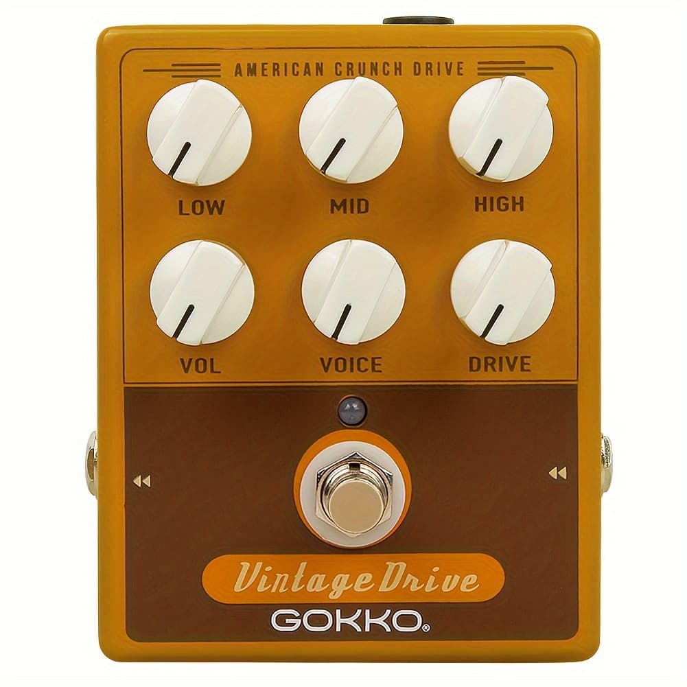 TEMU Gokko Vintage Box Guitar Effects Pedal, Acoustic Guitar Pedal, Pedal For Electric Guitar Effect, Gk-33