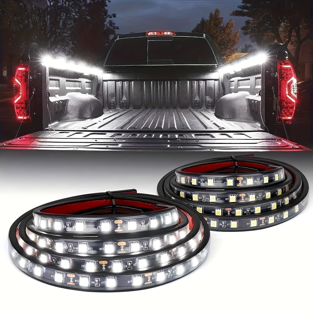 TEMU 2pcs 59inch/1.5m 6000k Led Light Bar 59" Led Light Strip 59 Inch Led Bar Strip For Dc12v Off-road Utv Atv, Hardwired, , Without Battery