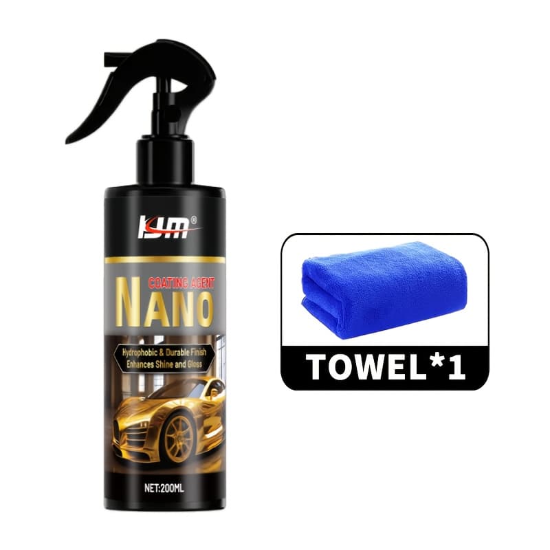 TEMU Coating Spray For Cars – 3-in-1 High Protection Car Polish & Cleaner, Long-lasting Hydrophobic Wax Coating For Paint Shine, Anti-stain Maintenance For Cars, Trucks, Rvs