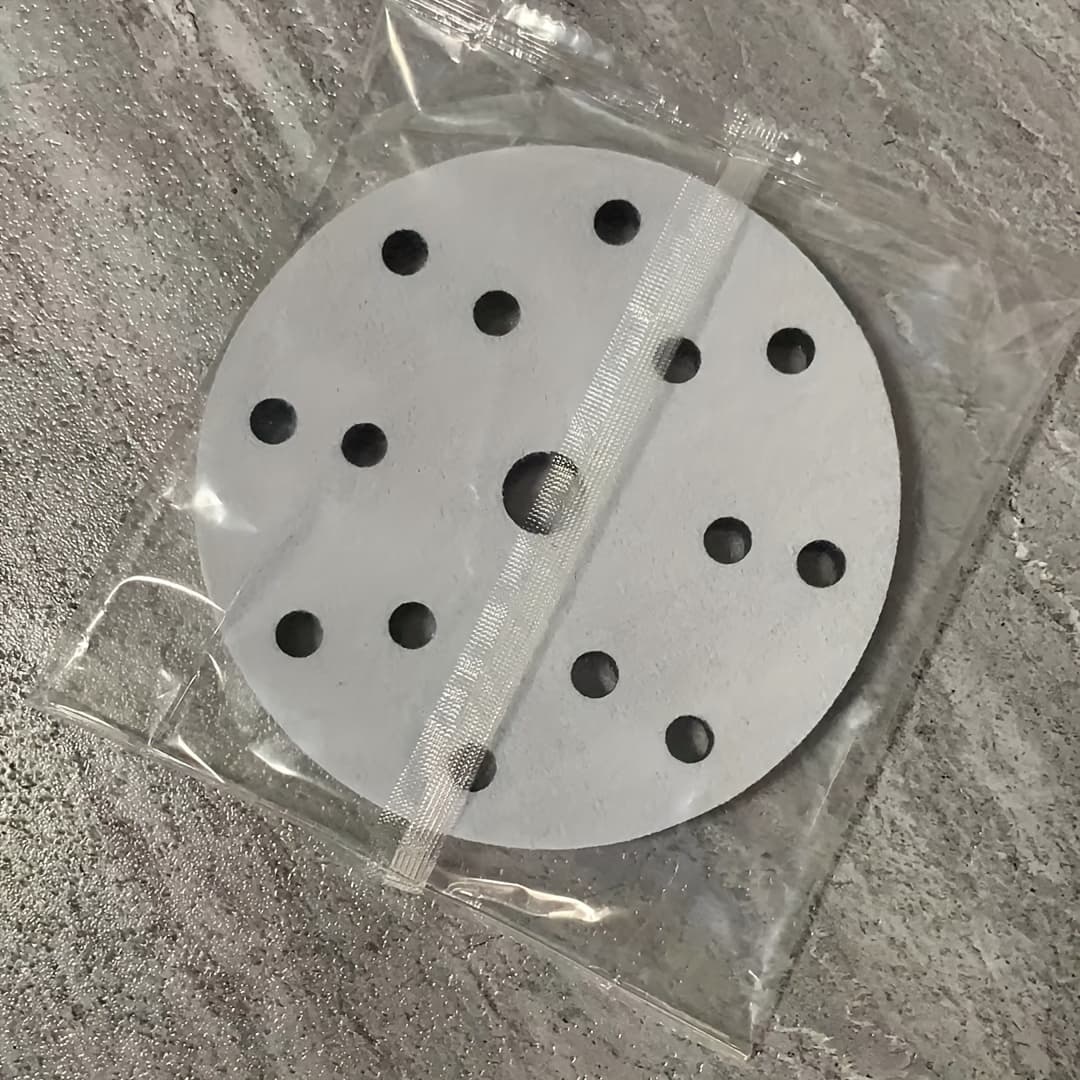 TEMU 6-inch 15-hole Interface Cushioning Pad, Hook-and-loop Soft Foam Pad, Soft Density Polishing Pad, Used As A Backing Pad For In Automotive Woodworking Polishing