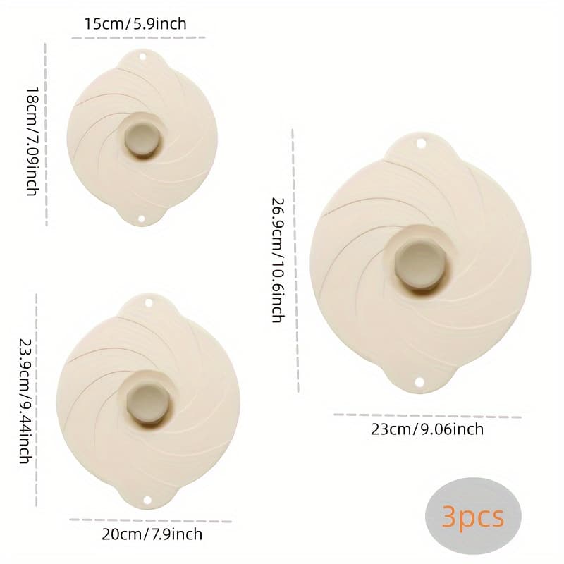 TEMU 3-pack Silicone Food Covers