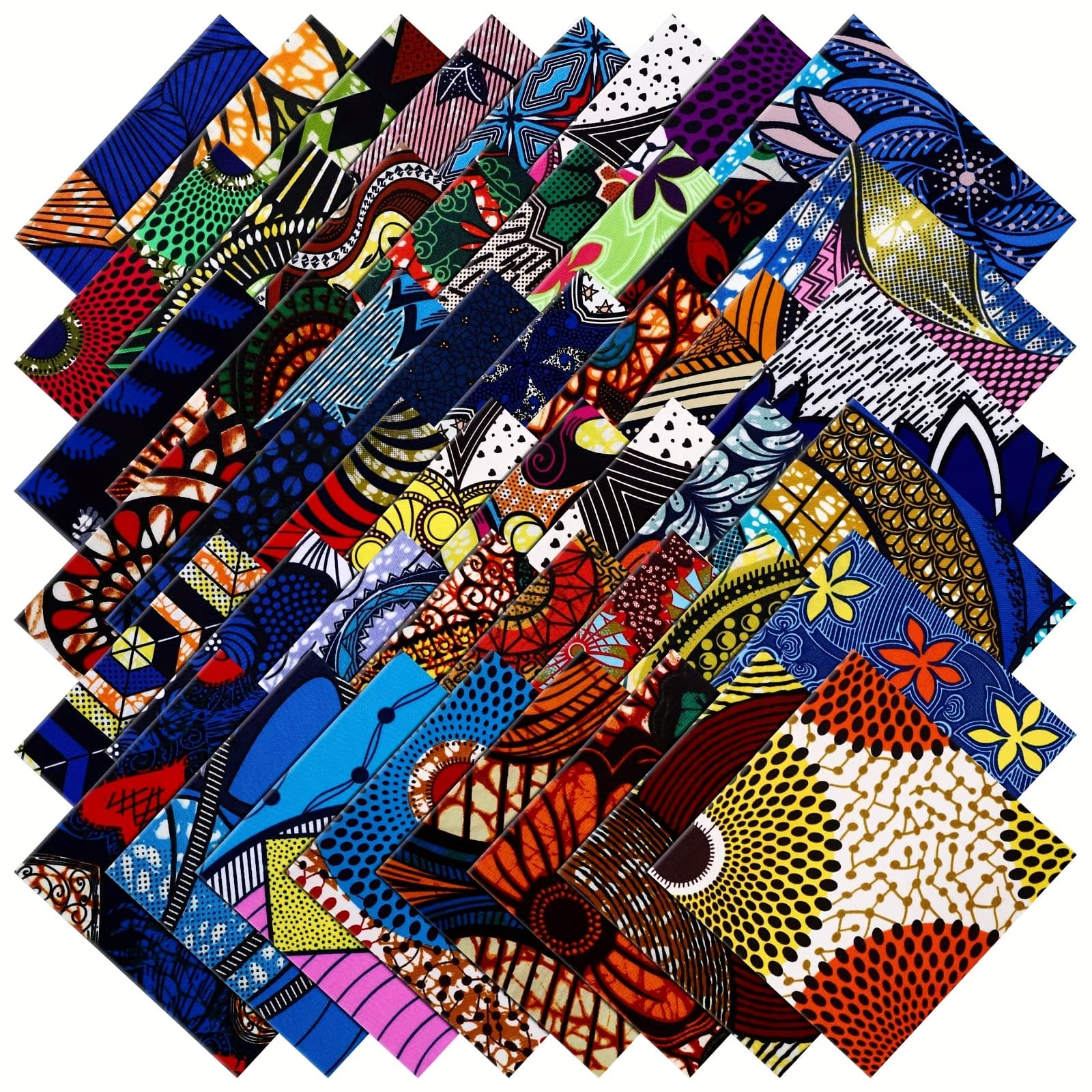 TEMU A Set Of 100 Cotton Fabric Squares, Each Measuring Inches, Perfect For And Quilting. Precut Bundles Are Ideal For Crafts And Sewing Projects, Including Handmade Additions With An African Theme