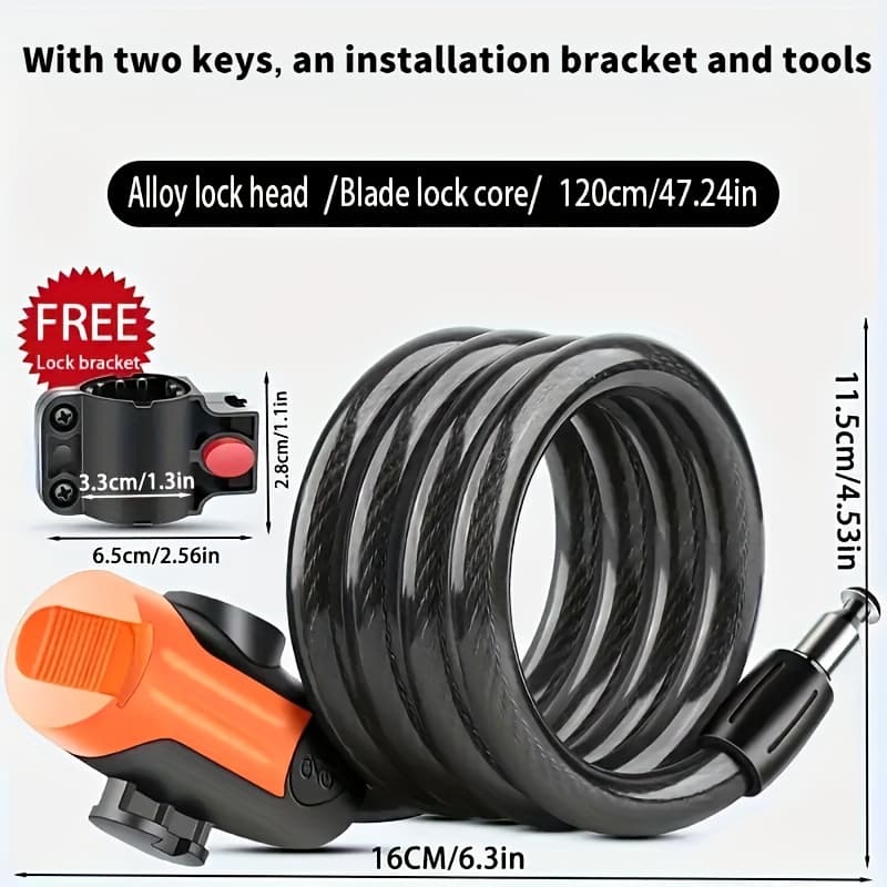 TEMU A For Bicycles Waterproof And Theft-resistant, Complete With A Mounting Bracket - Your Mountain Bike, Scooter, Or Regular Bike
