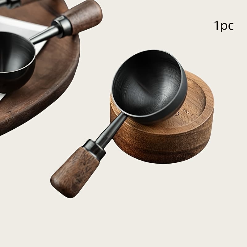 TEMU 1pc Handle Coffee Measuring Cup, Durable Short Handle, Suitable For Coffee, Tea, Baking, Milk Powder, Seasoning- Tool, To Charge, Gift-suitable For Rv And Rv .