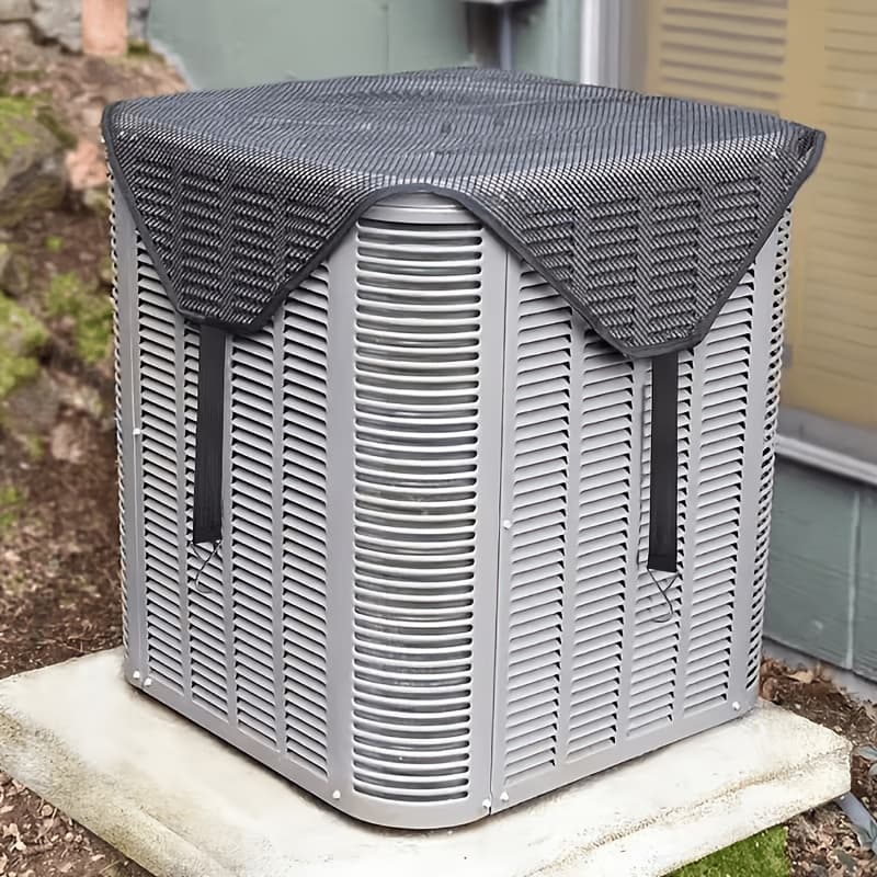 TEMU Single-piece Air Conditioner Cover - Fits Central Ac Outdoor Units, Size 25.98-35.83 Inches, Outdoor Ac Unit Cover, Appliance Ventilation Protection Cover, Leaf Protection